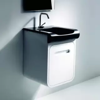 Kerasan Inka Project База INKA подвесная, с раковиной, 40см, Цвет: белый глянцевый