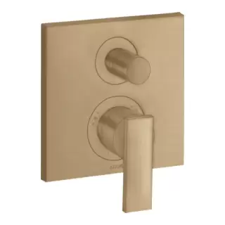 Axor Citterio Смеситель для ванны, встраиваемый, с переключателем потоков, цвет: шлифованная бронза