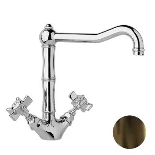 Nicolazzi Cucina Смеситель для раковины, на 1 отв., излив: 225мм,   цвет: тёмная бронза