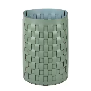Colombo Adj Круглая корзина Bottega D40хH57см., напольная, цвет: эвкалипт/небесный