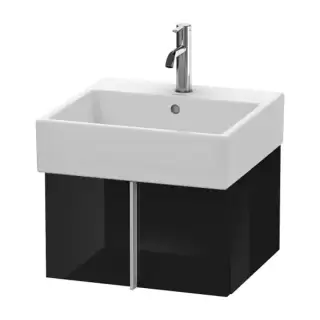 Duravit Vero Air Тумба подвесная, 48.4x43.1х29.8см., с раковиной, с 1 выдв. ящиком, цвет: черный глянцевый
