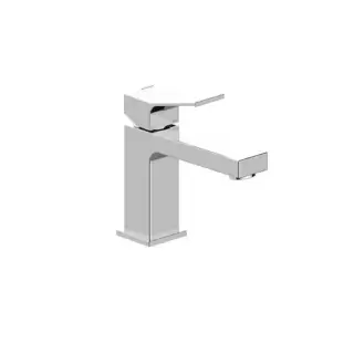 Bossini Aki Line Смеситель для раковины AKI-M с донным клапаном 1&rdquo;1/4 и гибкая подводка из нерж. стали 3/8&rdquo;., цвет: хром