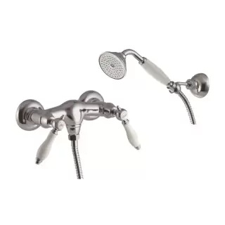 Carlo Frattini Herend Смеситель для душа, настенный, с душевым комплектом, цвет: хром