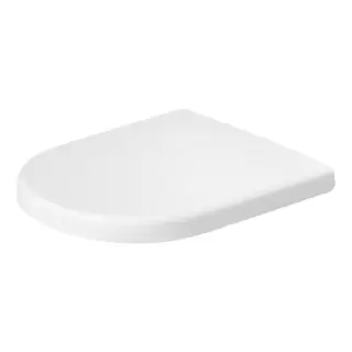 Duravit D-Code Сиденье для унитаза, петли: нержавеющая сталь, с микролифтом, цвет: белый