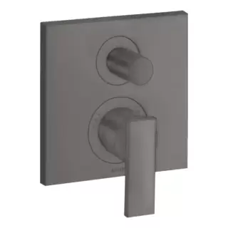 Axor Citterio Смеситель для ванны, встраиваемый, с переключателем потоков, цвет: шлифованный черный хром