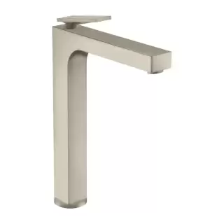 Axor Citterio Смеситель для раковины 280, хр, на 1 отв., с донным клапаном, высокий, цвет: шлифованный никель