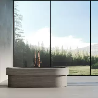 Dea Design Marble Verona Ванна 184х85х54см., отдельностоящая, мрамор, цвет: Stone Silk