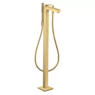 Axor Citterio Смеситель для ванны, напольный, с ручным душем, текстура, цвет: шлифованное золото