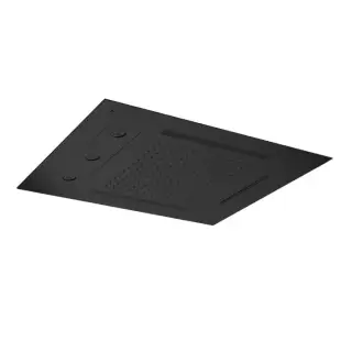 Almar Chromotherapy Встраиваемый верхний душ 48х63см., 3 типа струи, хромотерапия, цвет: черный матовый