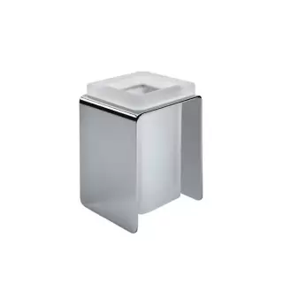 Colombo Forever Стакан настольный, цвет: хром/матовое стекло