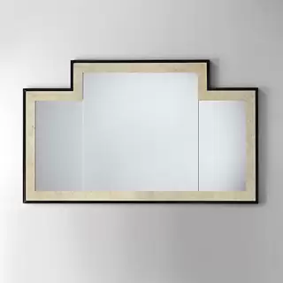 Devon&Devon Vogue Зеркало 130х77см, цвет: deep black/antiqued aluminium leaf