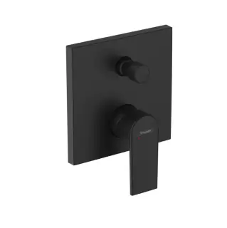 Hansgrohe Vernis Shape Смеситель для ванны, встраиваемый, внешняя часть, цвет: матовый черный