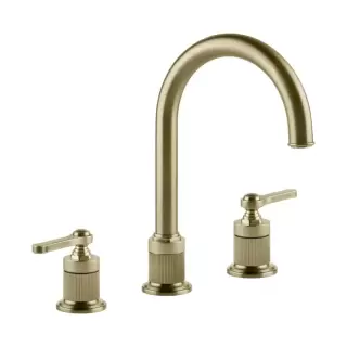 Gessi Venti20 Смеситель для раковины, на 3 отв., излив 17.2см., цвет: Brushed Brass PVD