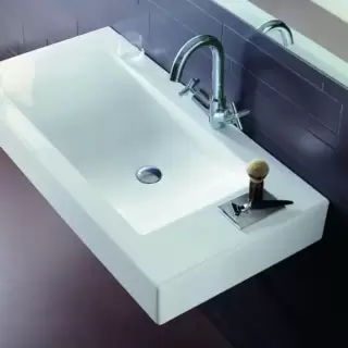 Simas Frozen Раковина-консоль 100х50 см, 1 отв., цвет: белый