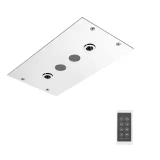 Carlo Frattini Wellness Верхний модуль Modular 350х200 мм., встраиваемый в потолок, Bluetooth, LED подсветка-хромотерапия с 8 цветами, цвет: хром