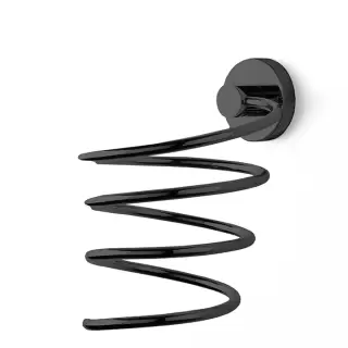 3SC Ribbon Держатель фена, 11х13хh16см, настенный, цвет: черный матовый