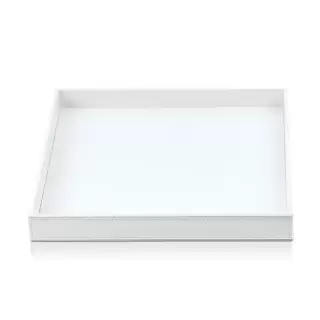 Decor Walther Brownie Tab Q Лоток универсальный 28x28см, настольная, цвет: белая кожа