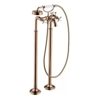 Axor Montreux Смеситель для ванны, напольный, с ручным душем, цвет: полированное красное золото