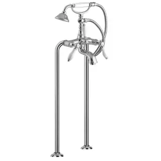 Carlo Frattini Herend Смеситель напольный для ванны с душевым комплектом, цвет: Хром