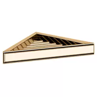 Gessi Eleganza Полочка-решетка угловая для ванны или душа, цвет: золото