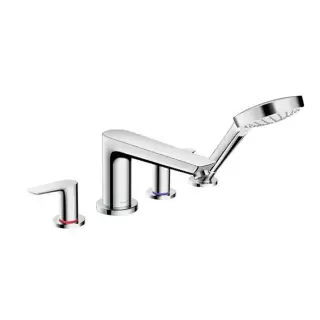Hansgrohe Talis E Смеситель на край ванны, на 4 отверстия, цвет: хром