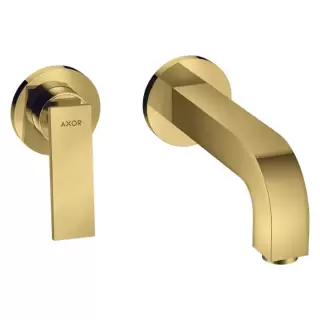 Axor Citterio Смеситель для раковины 220, встраиваемый, излив: 22см., цвет: полированное золото
