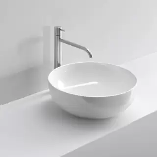 NOORTH milldue edition Раковина 45х15 см, без отв., накладная, цвет: белый