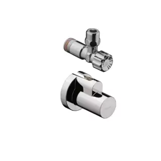 Hansgrohe Угловой вентиль,с декоративной накладкой, цвет: шлифованный никель