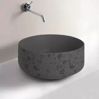 Artceram Cognac Раковина &Oslash;42 см, без отв., без перелива, на столешницу, цвет: Grigio oliva, декор: lol