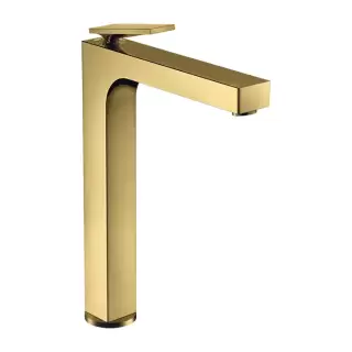 Axor Citterio Смеситель для раковины 280, хр, на 1 отв., с донным клапаном, высокий, цвет: полированное золото