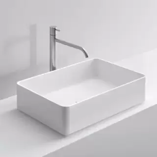 NOORTH milldue edition Раковина 58х37х13 см, без отв., накладная, цвет: белый