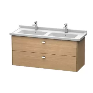 Duravit  Brioso Тумба подвесная, 122x46.9х56.3см, с раковиной, с 2 выдвижными ящиками, цвет: дуб европейский