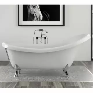 Knief Victorian Ванна отдельностоящая 174.5х83хh81/65см, цвет: белый/хром