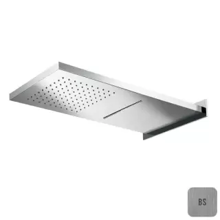 Almar Slim Square Верхний душ 59.2х27см., настенный, 2 режима, цвет: Brushed Stainless Steel