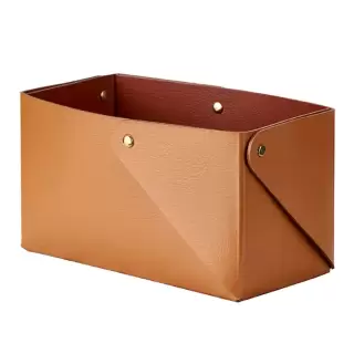 Colombo Adj Коробочка MIU, 7x14H8 см , цвет: коньяк/бордо