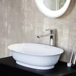 Laufen New Classic Раковина-чаша 55х38х16.5 см, без отв., с переливом, с покрытием Laufen Clean Coat, цвет: белый LCC