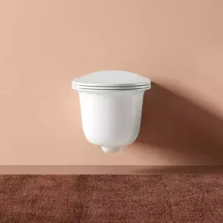 Artceram Chic Унитаз подвесной 38х53см, безободковый, с крепеж., цвет: белый матовый