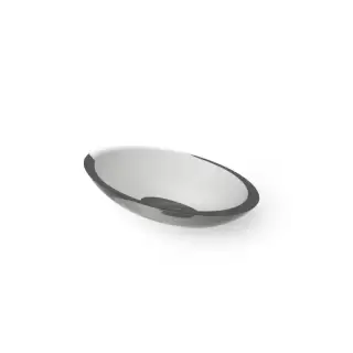 Dea Design Washbasins Раковина 60х35х10.5см., накладная, без отв., Glasstech, прозрачная смола, цвет: Smoky Black R4