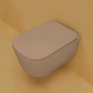 Kerasan Tribeca Унитаз подвесной 54х35см, безободковый, с системой экономии воды 3л, c креплением WB9N, цвет: Bruno matt