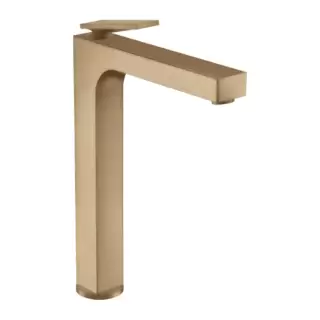 Axor Citterio Смеситель для раковины 280, хр, на 1 отв., с донным клапаном, высокий, цвет: шлифованная бронза