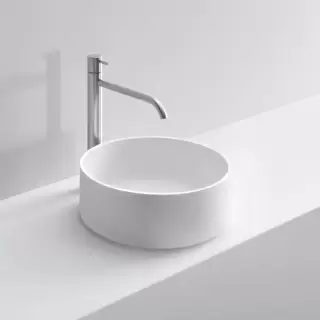 NOORTH milldue edition Раковина 37х13 см, без отв., накладная, цвет: белый