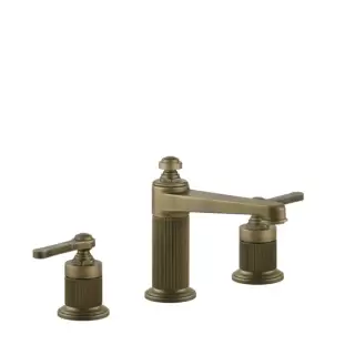 Gessi Venti20 Смеситель для раковины, на 3 отв., высота излива 98 мм., цвет: Antique Brass