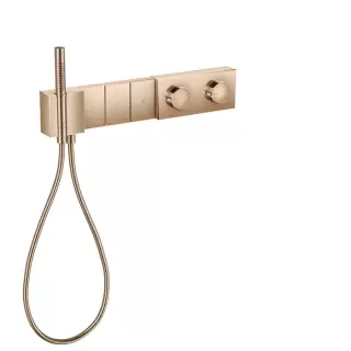 Axor Edge Смеситель для душа 540/100, встраиваемый, термостат, на 3 источника с ручным душем, внешняя часть, цвет: красное золото