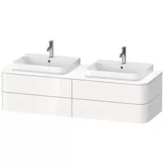 Duravit Happy D.2 Plus Тумба подвесная 160x55х40.8см 4 ящика, цвет: белый глянцевый