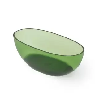 Dea Design Nature Ванна 155х75х55см., отдельностоящая, Glasstech, прозрачная смола, цвет: Emerald R3