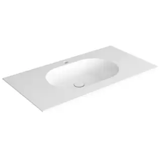 SIMAS WAVE Раковина на столешницу 100x50xh14.5 см, с 1 отв., цвет: белый