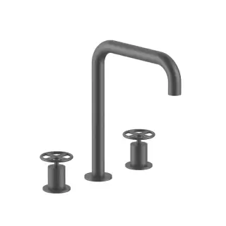 Fantini Fontane Bianche Смеситель для раковины, 3 отв., цвет: Matt Gun Metal PVD