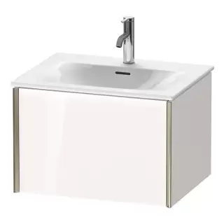 Duravit XViu Тумба подвесная 61x48x39.7см, с раковиной, 1 ящик, цвет: белый глянцевый/champagne matt