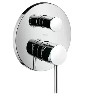 Axor Starck Классический однорычажный смеситель для ванны для скрытого монтажа со встроенной защитной комбинацией EN1717, внешняя часть, цвет: хром