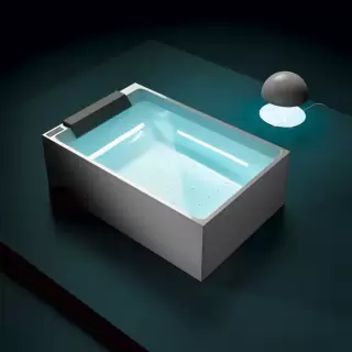 Gruppo Treesse Soul Ванна 180x120x60h см.с гидромассажем эл-ое упр-е и дренаж, дезинфекция, 18 форсунок, подушка, установка к стене, 560л, цвет: белый